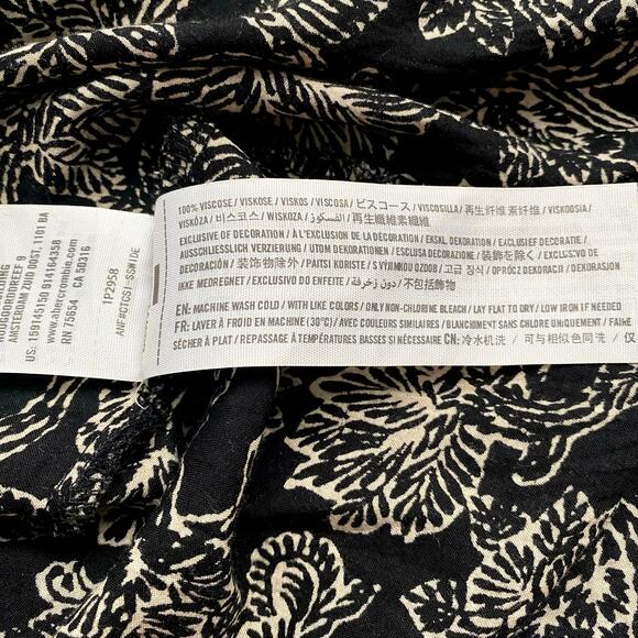 ABERCROMBIE‎ & FITCH Y2K Floral Print High Neck Racerback Midi Dress SZ XS Boho - Picture 7 of 9